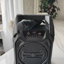 Portable Bluetooth Speaker with Microphone (Cash only)