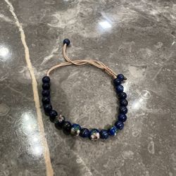 Gemstone Bracelet, Blue with cute design