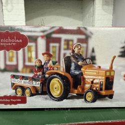 St Nicholas Square Holiday Hayride Christmas Village Accessory with Box