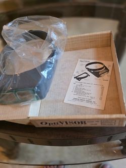 Vintage Donegan OptiVisor Replacement Headband Visor Shell Box Booklet NOS USA