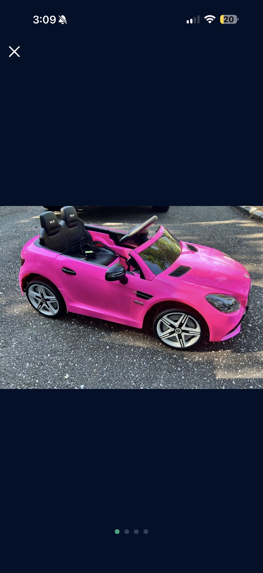 Aosom Mercedes SLC 300 Kids Electric Ride on Car. Remote Control 12V Battery Powered W/ Music, Lights, Suspension