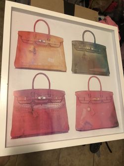 Hermes Birkin Decor Art 
