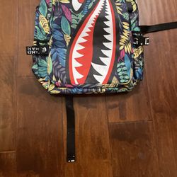 Shark Mouth teeth Backpack  Laptop Light Weight Schoolbag Adult/ Kids Look