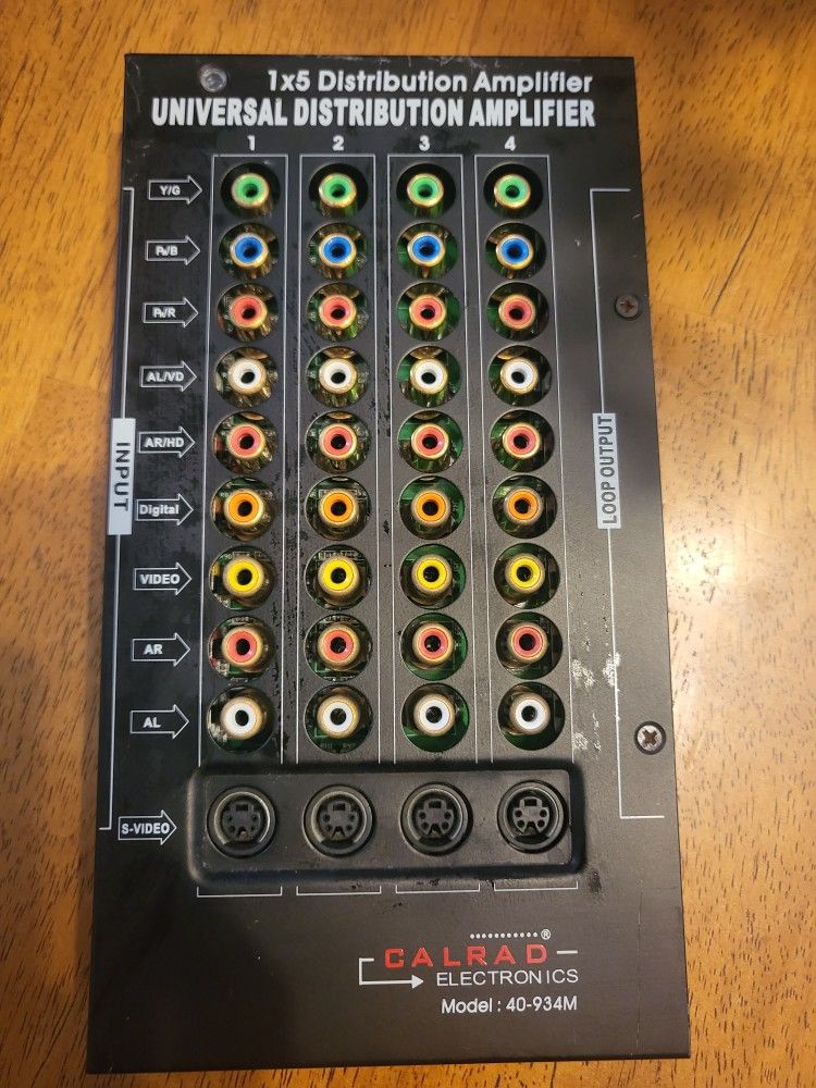 Calrad Electronics - 1 X 5 Distribution Distributors- Model 40-934M