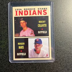Maris / Colavito, Indians’56 Rookie Stars Card