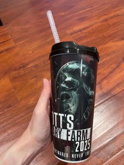 Knotts Scary Farm drinking cup