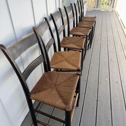 Antique Wooden Chairs X 6