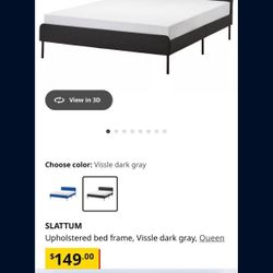 Ikea Bed (Slattum, queensize)