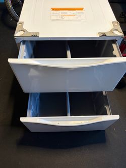 Washer Dryer Pedestal with Two Drawers