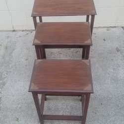 Antique nesting tables