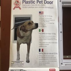 Plastic Pet Door- NEW In Box