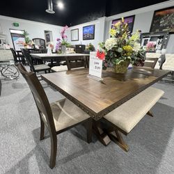 6 Pc Dining Table 