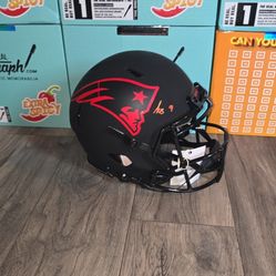 NewEngland Patriots  Signed Beckett BAS Authentic Helmet