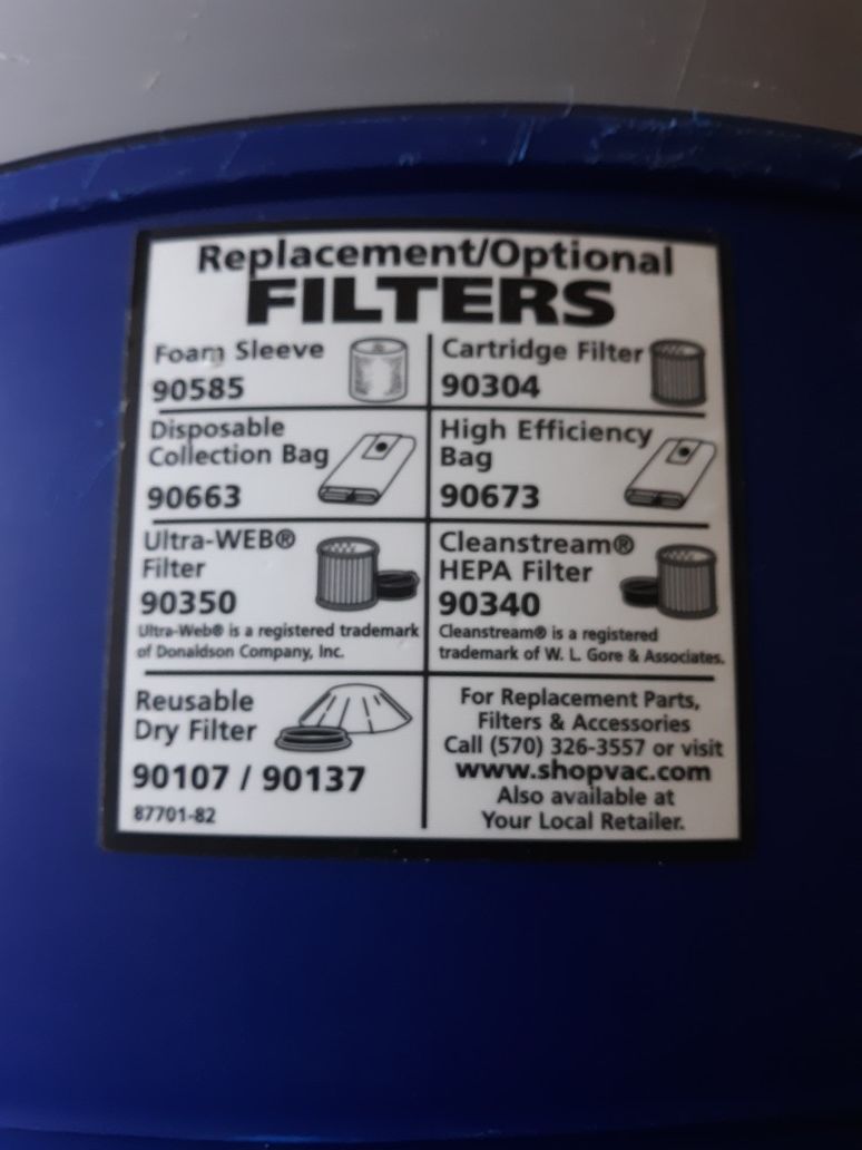 shop vac model lb650c 16 galons 6.5 hp for Sale in Federal Way, WA