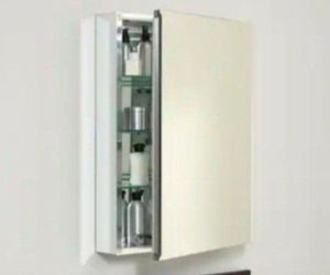 Zenna Home 24" X 30" Recessed/ Surface Mount Medicine Cabinet With Beveled Mirror And Glass Interior
