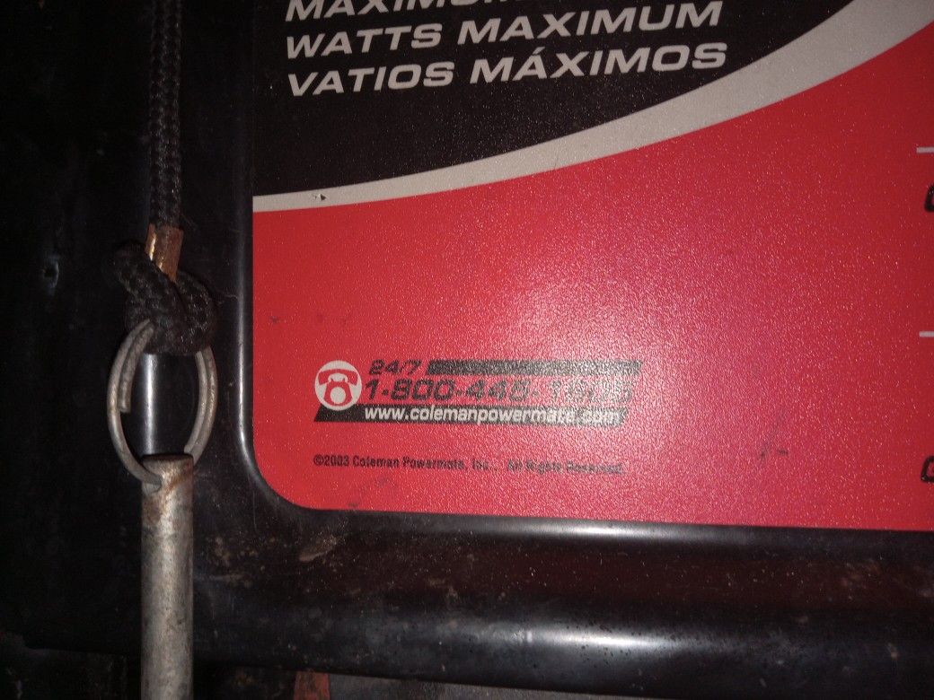 Coleman Powermate Generator 6500 Watts