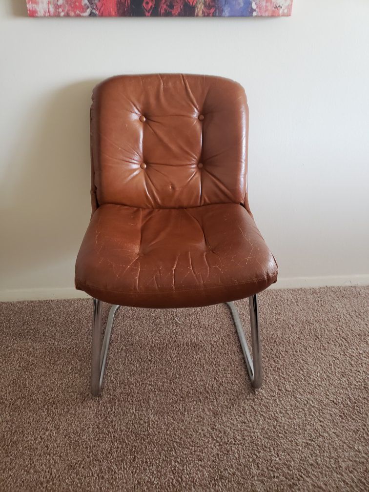 Italian leather dining /office chairs