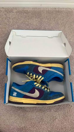 Undefeated x Nike Dunk Low "5 On It" (Signal Blue/Purple)