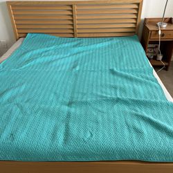 Bed With Slatted Frame And Mattress 