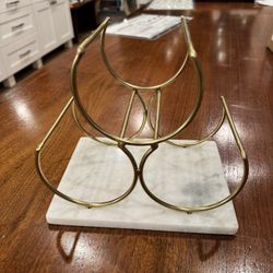 Marble 3 Bottle Wine Holder 