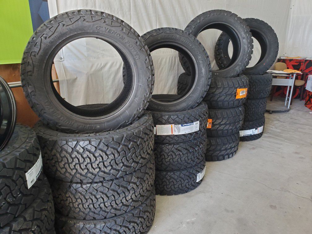 Venom power tires and dirt mud tires
