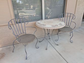 Patio table and chairs