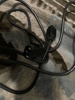 Black AC Power Cord Cable
