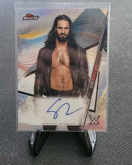 Seth Rollins 2020 WWE Topps Finest Auto Autograph Wrestling Card