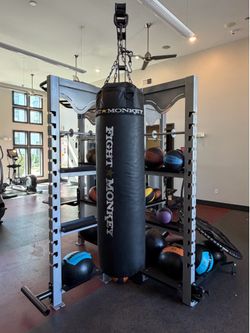 ProMaxima Funtional Rig w/ Heavy Bag, Medicine Balls, Rebounder, Dip Station, Landmine - Commercial Gym Equipment