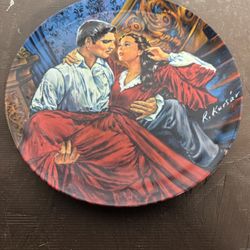 "Scarlett and Rhett The Finale" Gone With the Wind Decorative Plate #1004G