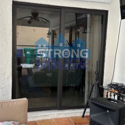 72x80 Bronze Impact Sliding Door IN STOCK