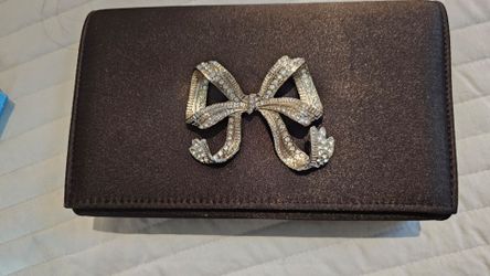 Clutch black and silver