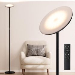 Floor Lamp with LED Light, 40W/2400LM, Remote & Touch Control Switch