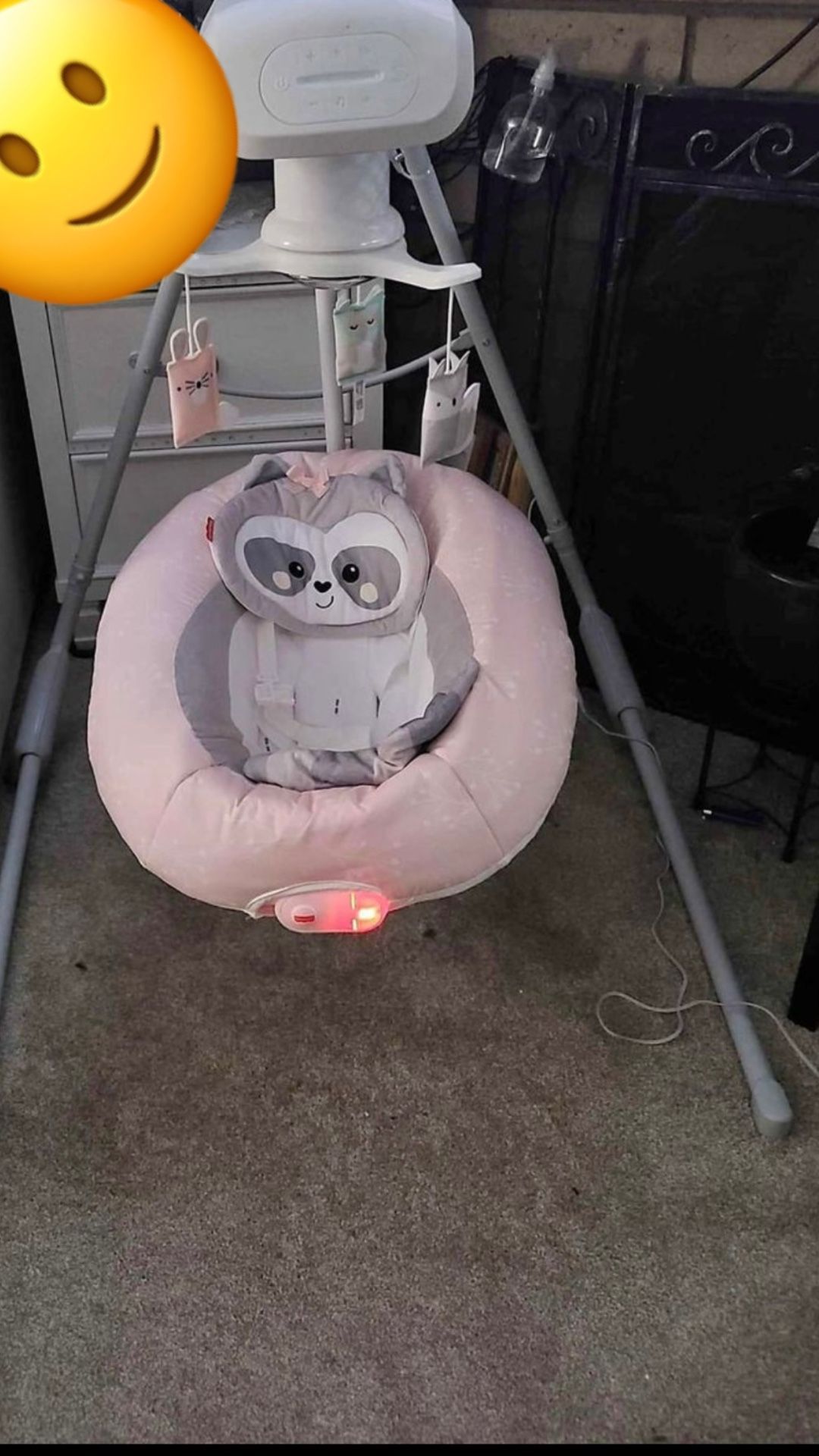 Fisher-Price Baby Raccoon Cradle 'N Swing
