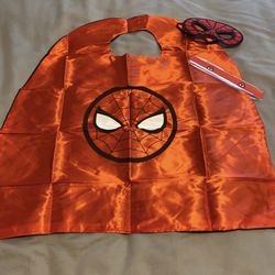 Kids Halloween Cape Costume Spider Man NEW 
