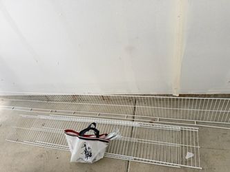 Wire shelves