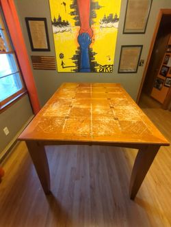 Tall Solid Wood Table