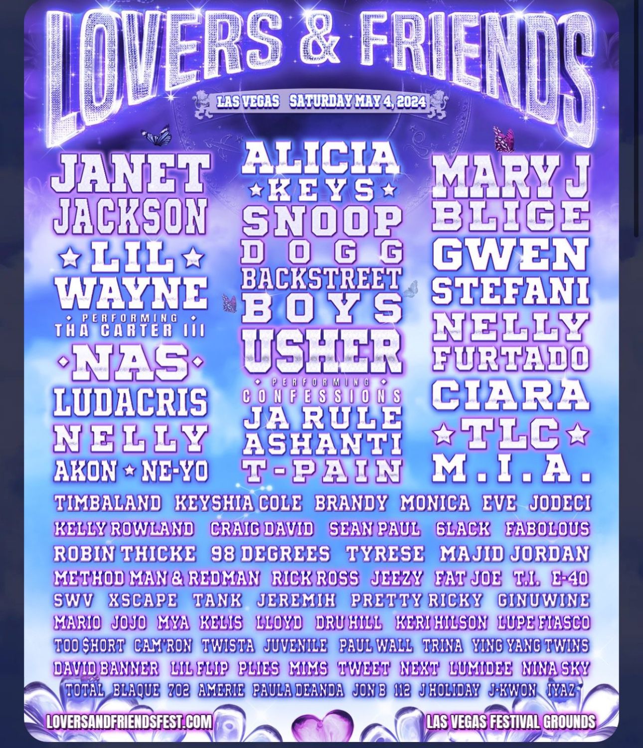 Lovers & Friends GA Tickets 
