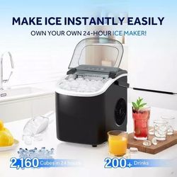 Portable ice maker machine