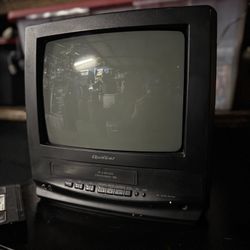 13” Quasar (Panasonic) CRT TV w/ VHS PLAYER 