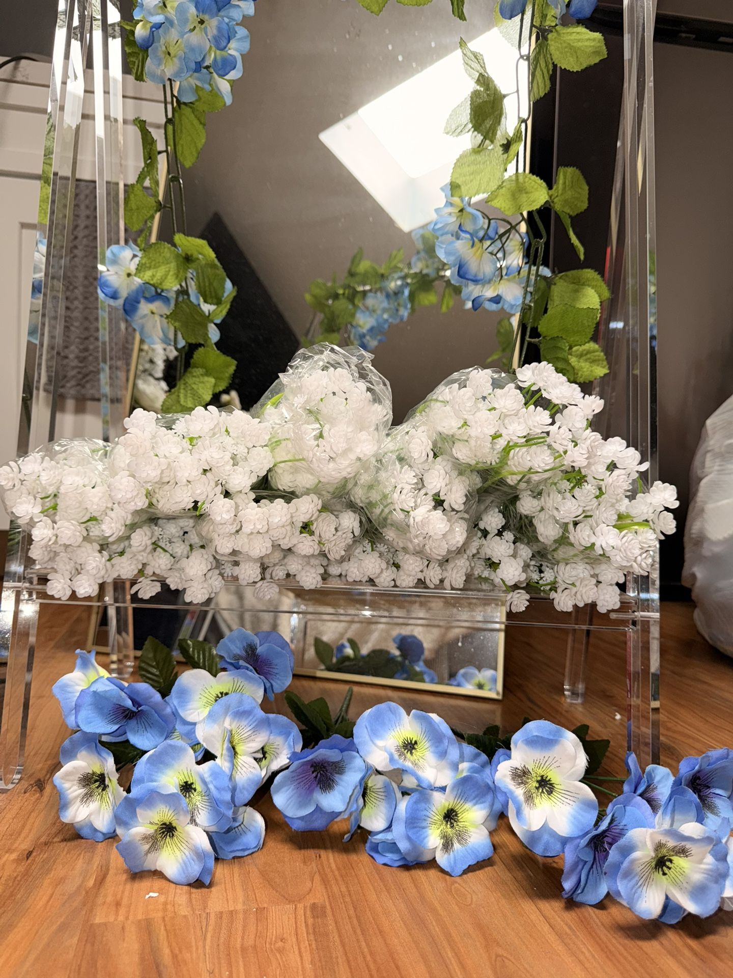 Baby Breathes and Blue Artificial Flowers for SALE