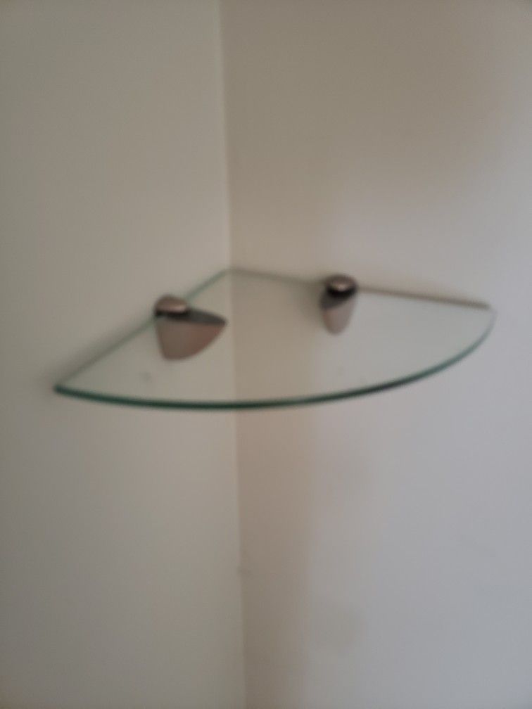 Glass Corner Shelf