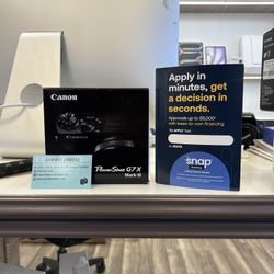 Canon Powershot G7 X Mark III Camera (Located In Downey, CA)