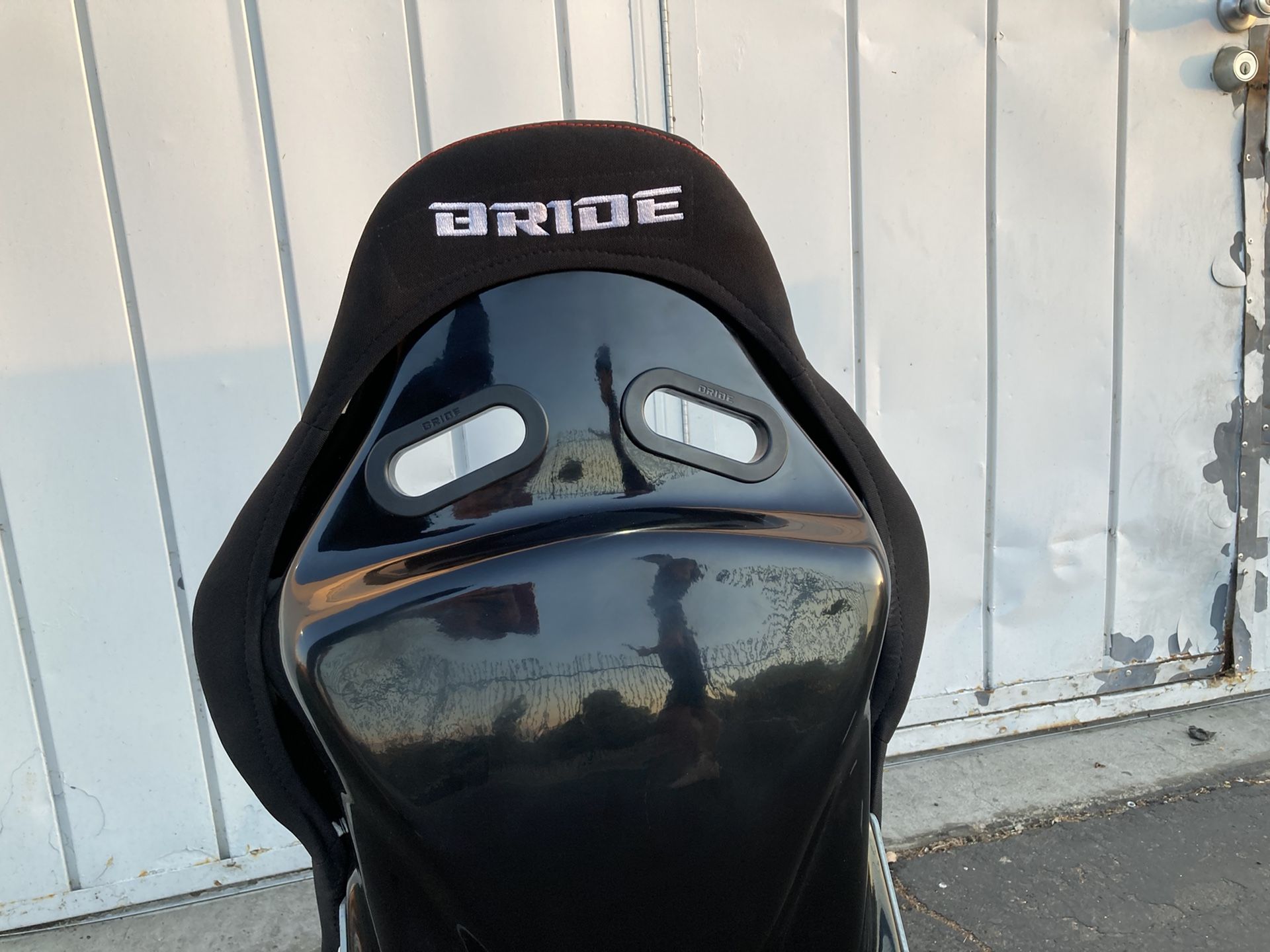 2PCS BRIDE Adjustable Black Gradation Seats Bucket Seats With Sliders