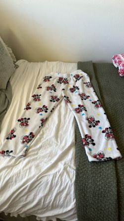 White Mikey and Minnie PJ pants