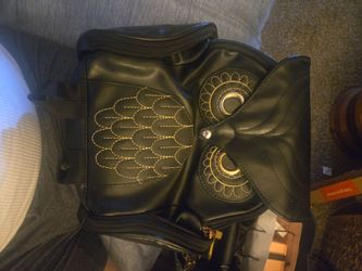 Owl backpack leather