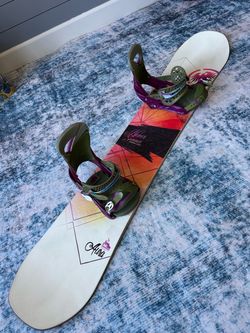 Never Summer 149 cm snowboard/Burton binding/new wax-also sell boot/helmet/goggles/glove/pants/coats