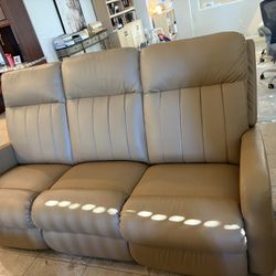 Custom Lazy Boy Leather Recliner Sofa