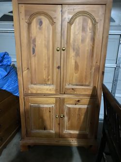 Beautiful Sturdy Armoire With Drawer