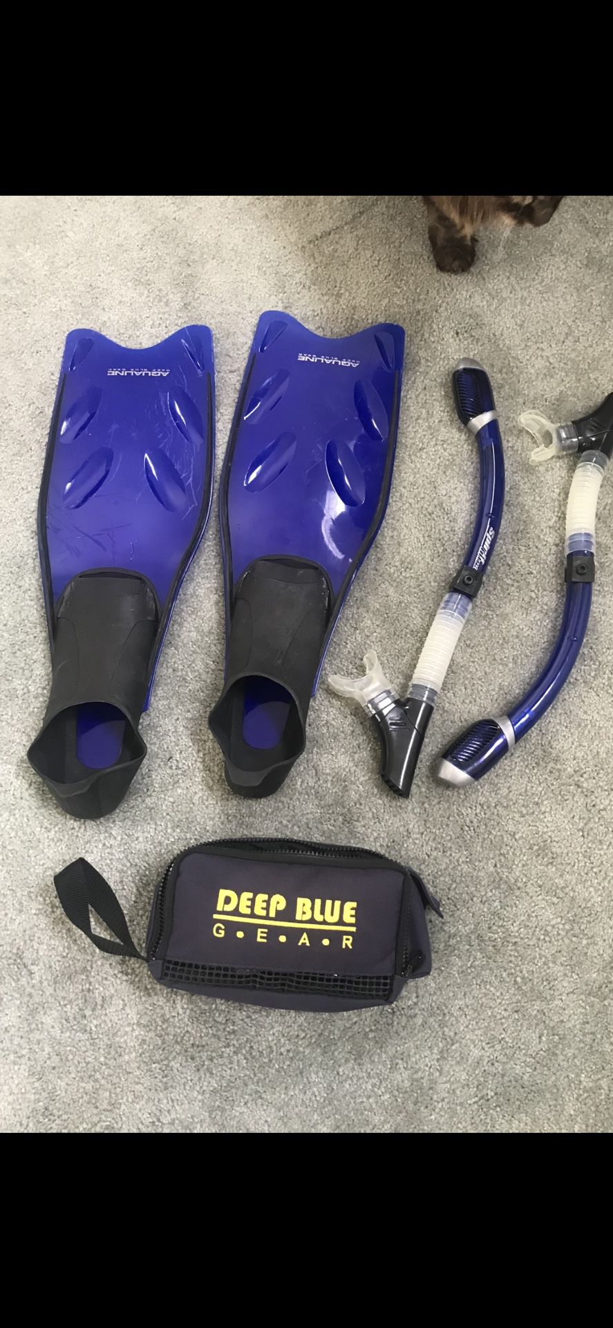 Deep Blue Flippers Diving Snorkel